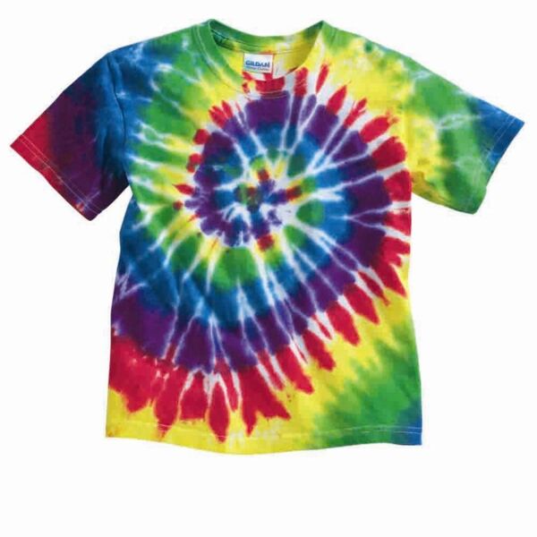 Youth Multi-Color Spiral Tie-Dyed T-Shirt Thumbnail