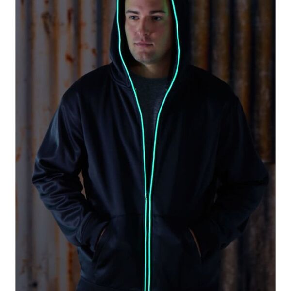 GLOW -  Light Up Glow Full Zip Hood Thumbnail
