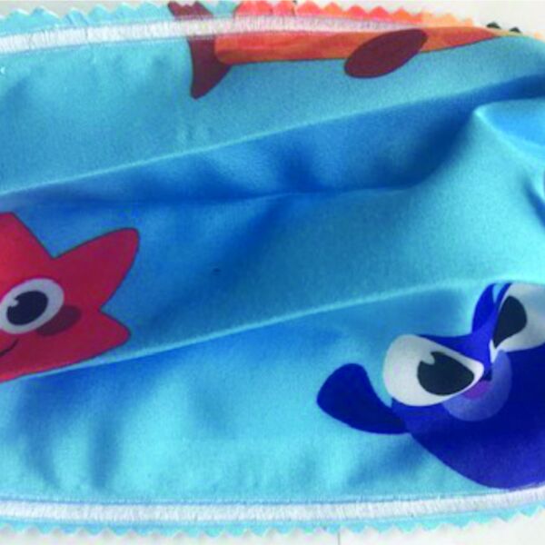 YOUTH FACEMASK - NON-MEDICAL HOMEMADE MASK - BABY SHARK Thumbnail