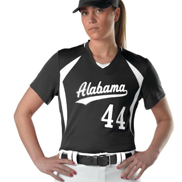 SEW N STITCHES - ALLESON ATHLETIC Girls' Short Sleeve Fastpitch Jersey Thumbnail