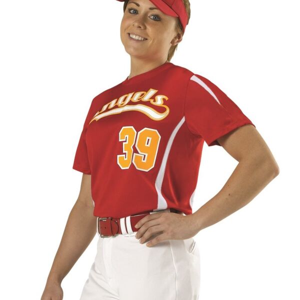 SEW N STITCHES - ALLESON ATHLETIC Girls' Fast-Pitch Crew Neck Jersey Thumbnail